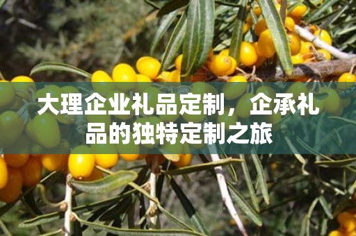大理企业礼品定制，企承礼品的独特定制之旅